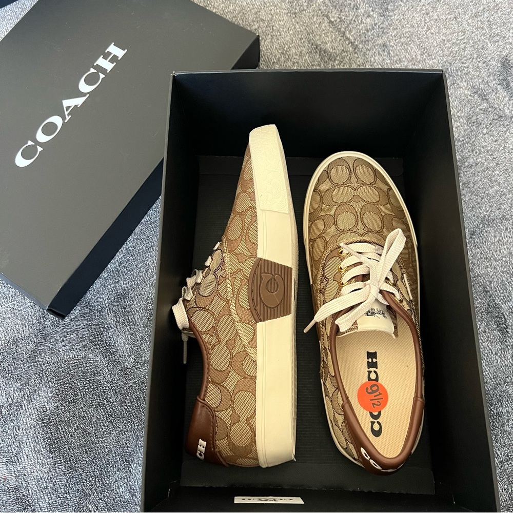 COACH Citysole Skate Sneakers Tan / Khaki New With Box